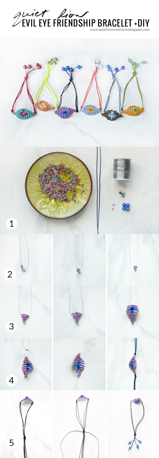 Evil Eye Friendship Bracelets Quiet Lion Creations