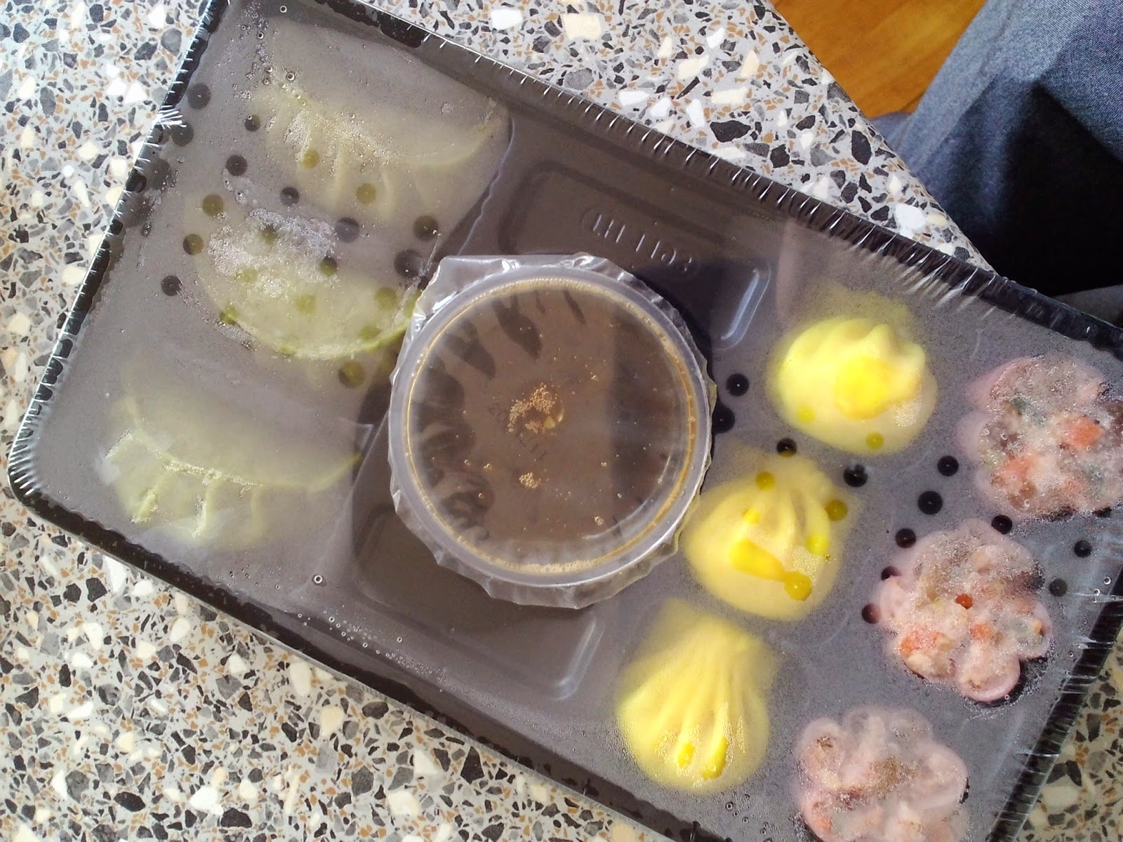 The Excited Eater Sainsbury's Coloured Dim Sum with Ginger Soy Sauce