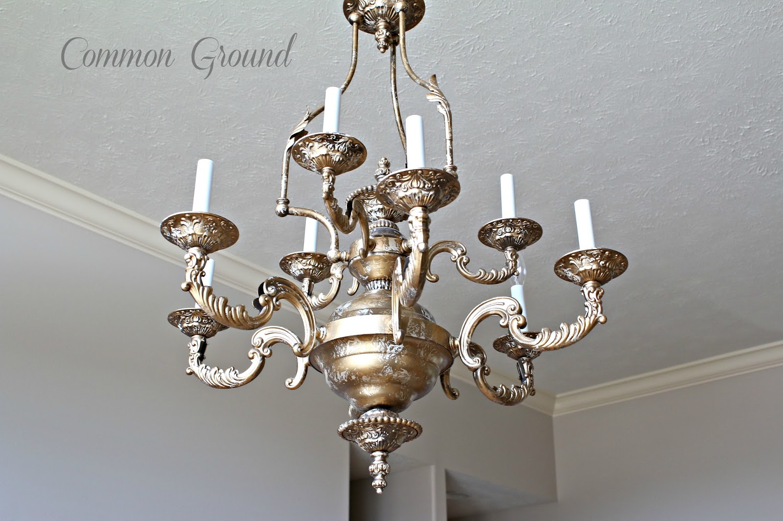 Common Ground Faux Painted Chandelier Faux Painted Chandelier