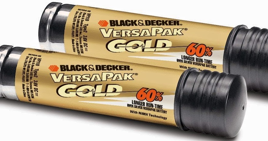 Black & Decker VP110 VersaPak 3.6V Gold Battery 387854-00
