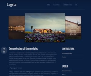 Lagsta blogger template