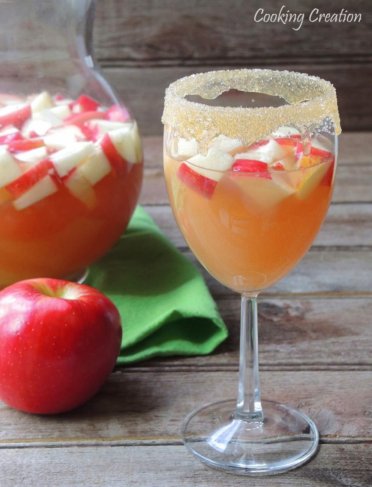 Cooking Creation Caramel Apple Sangria