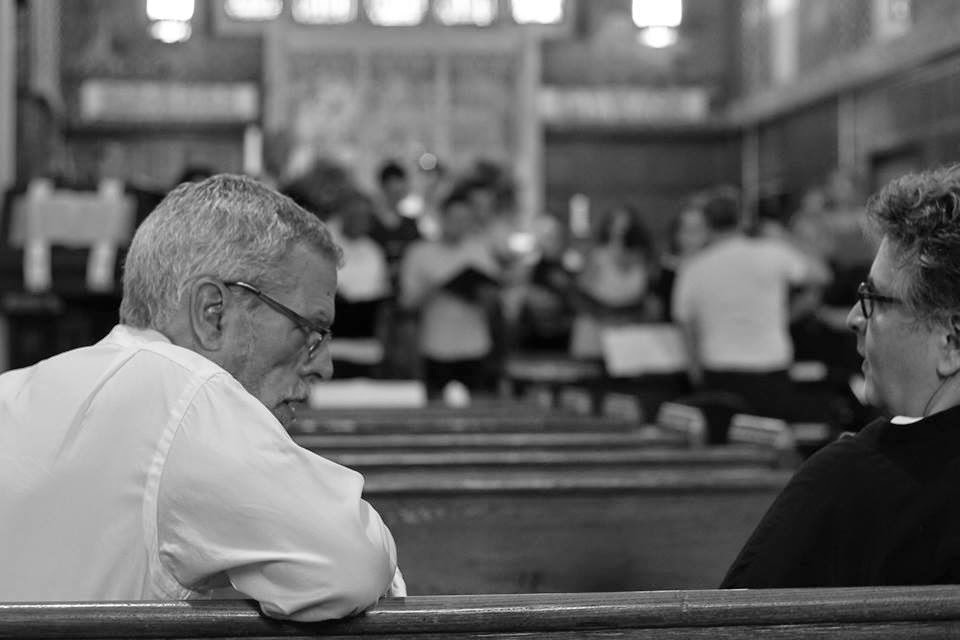 Composer Steve Schalchlin with Director Andy Gale.