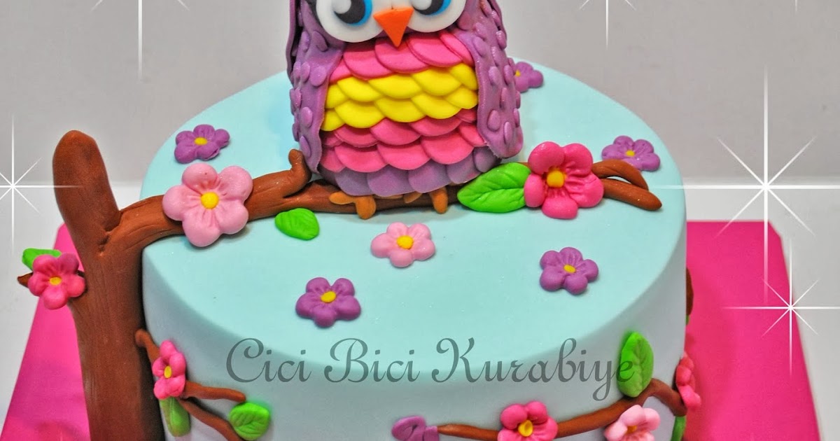 Cici Bici Kurabiye &amp; Cupcake &amp; Pasta İzmit Baykuşlu Pasta
