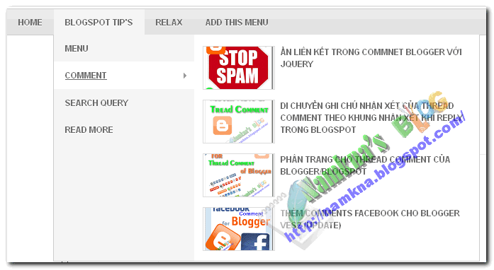 AJAX Navigation Menu trượt đẹp cho blogger AJAX Navigation Menu trượt đẹp cho blogger