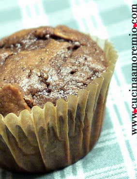 muffin di riso, cocco e cioccolato