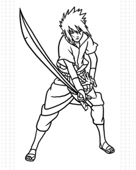 Cara Menggambar Anime - Sasuke Part 1 - Goyang Pensil