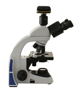 Richter Optica UX1D digital student microscope with 3mp camera and plan achromat objectives.