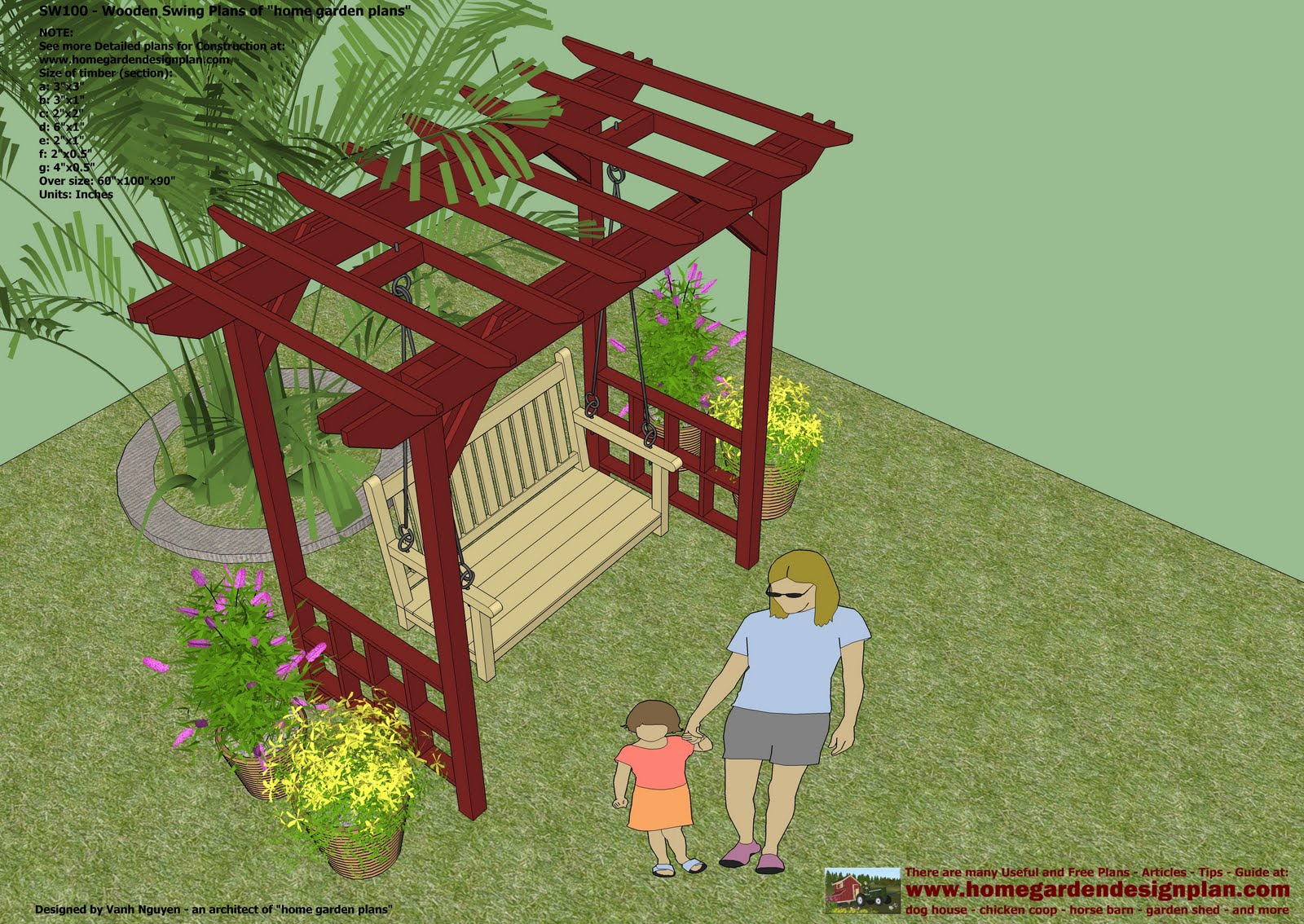  Arbor Swing Plans - Swing Woodworking Plans - Outdoor Furniture Plans