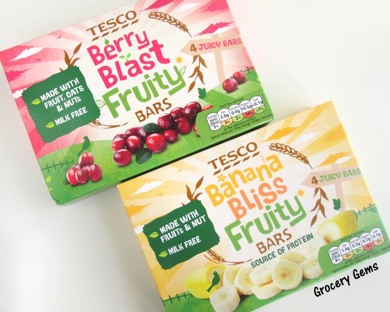 Grocery Gems Tesco Banana Bliss & Berry Blast Fruity Bars Review