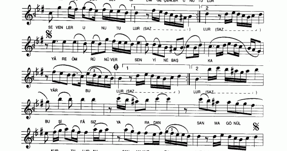 Hayat budur sevgilim geçenler unutulur Notalar Sözleri