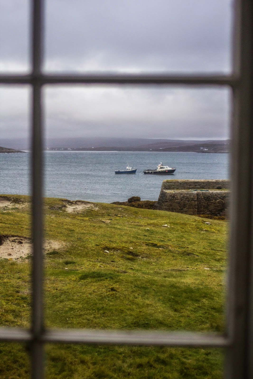 Sea views from the school house on Inishlacken Island Lens and Larder Food Styling Photography Retreat