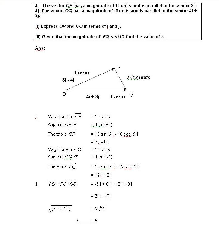 GCE O Level Maths Nov 2006 Paper 1 Question 4 Solutions/Solved Answers
