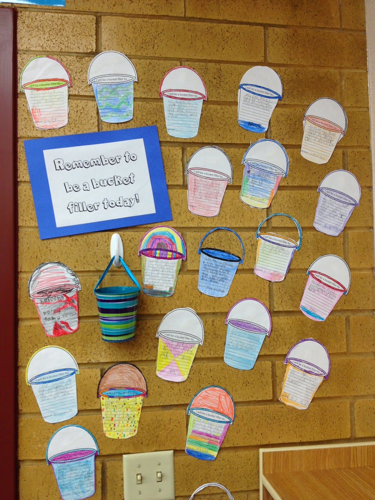 A Love for Teaching Bucket Filling Display