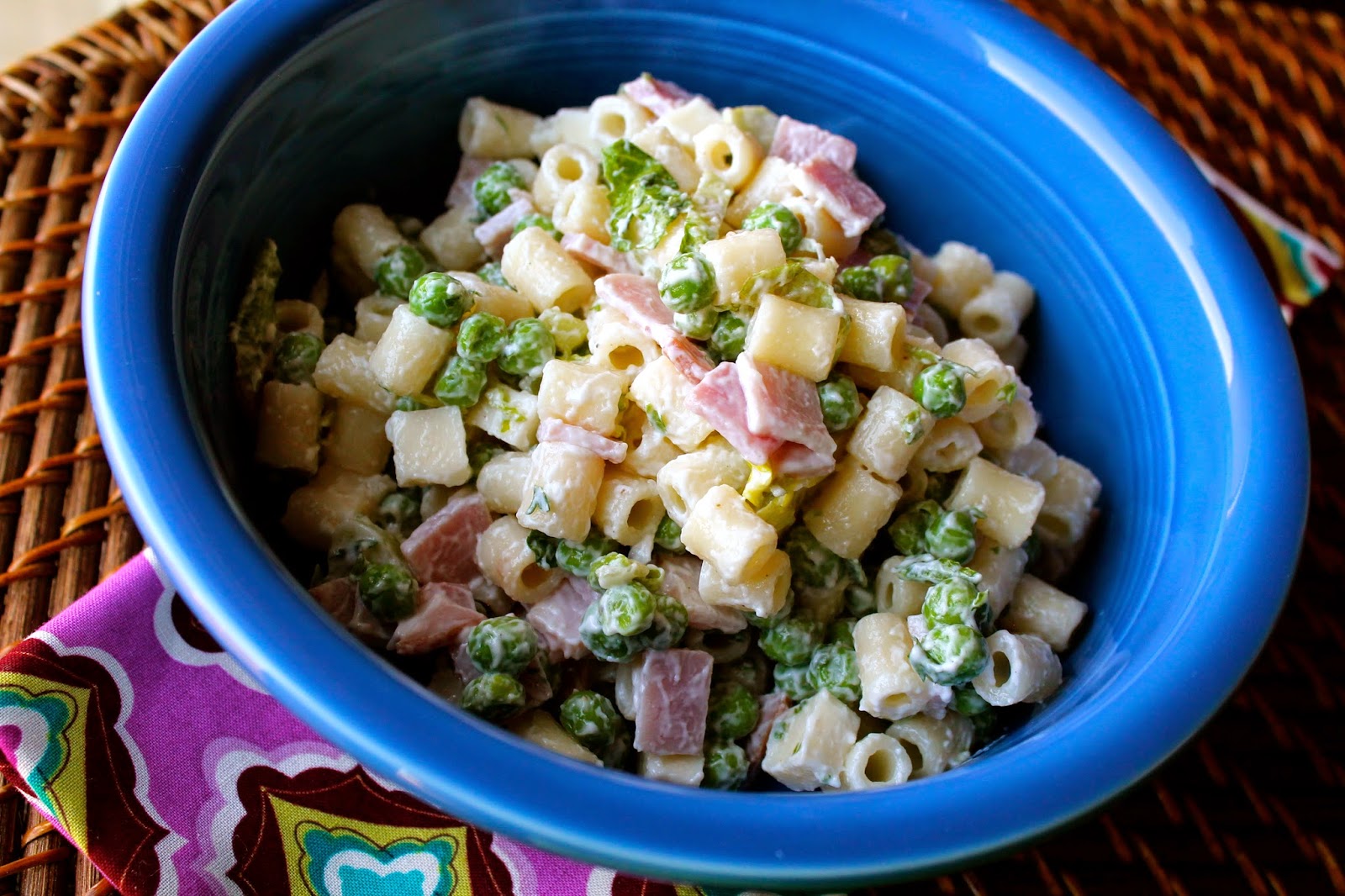 Mrs. Schwartz's Kitchen Ditalini Ham and Peas Pasta Salad