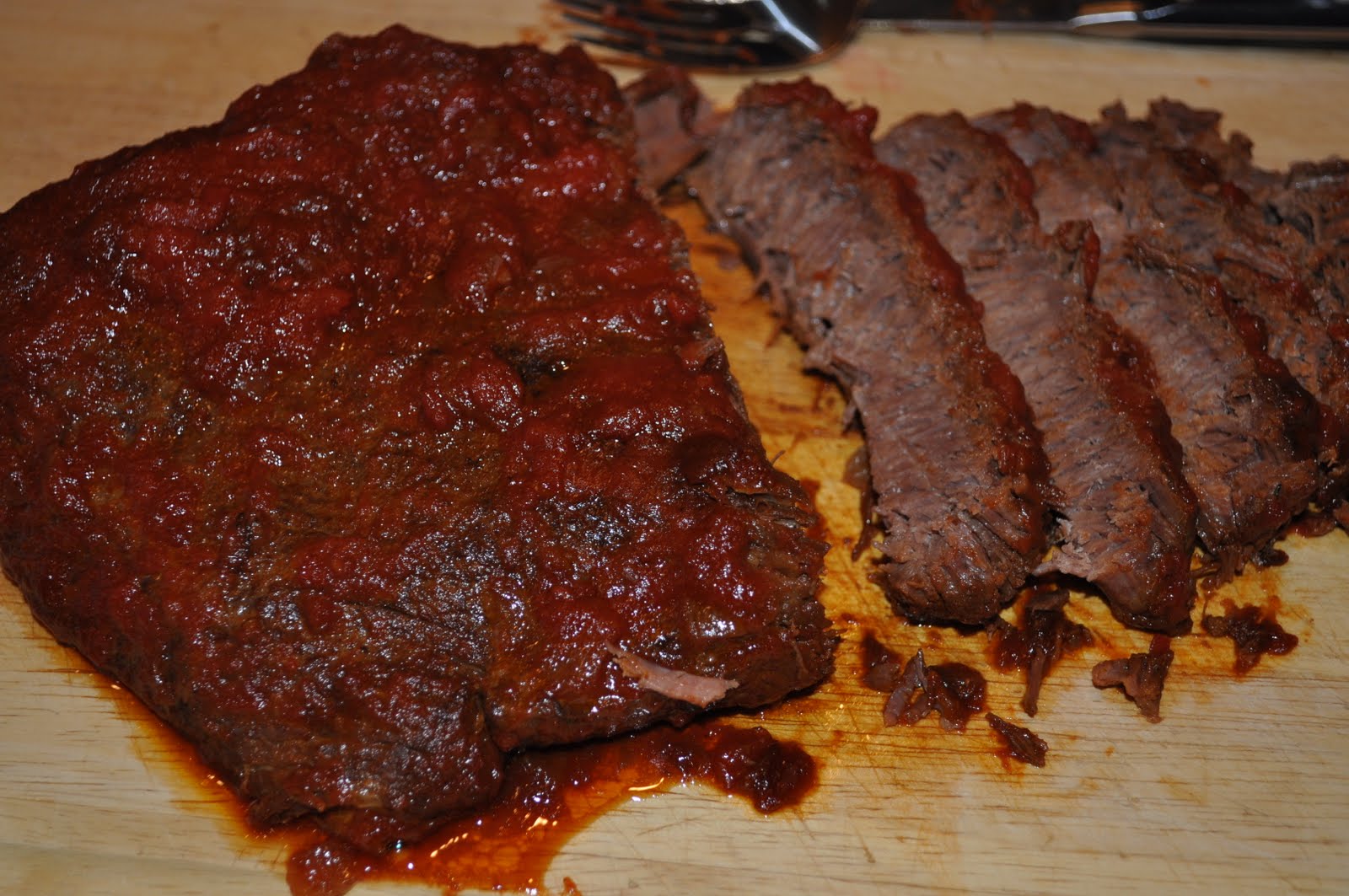 Dash of Diva Beef Brisket with sweet tomato sauce