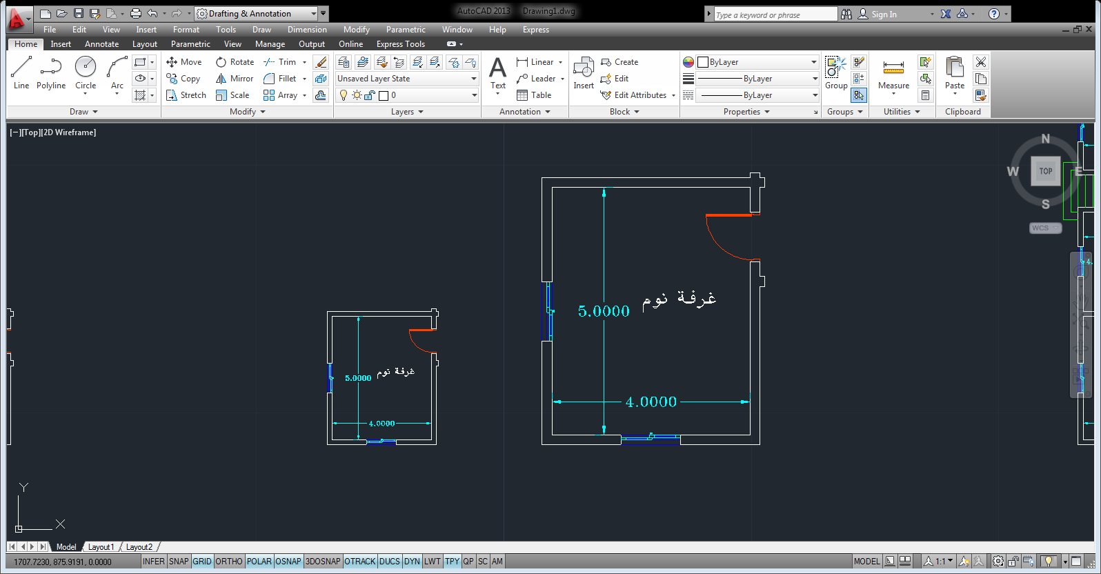 مهندسين ورسامين اتوكاد كيف يمكن تغير مقياس رسم اللوحة دون تغير الابعاد
