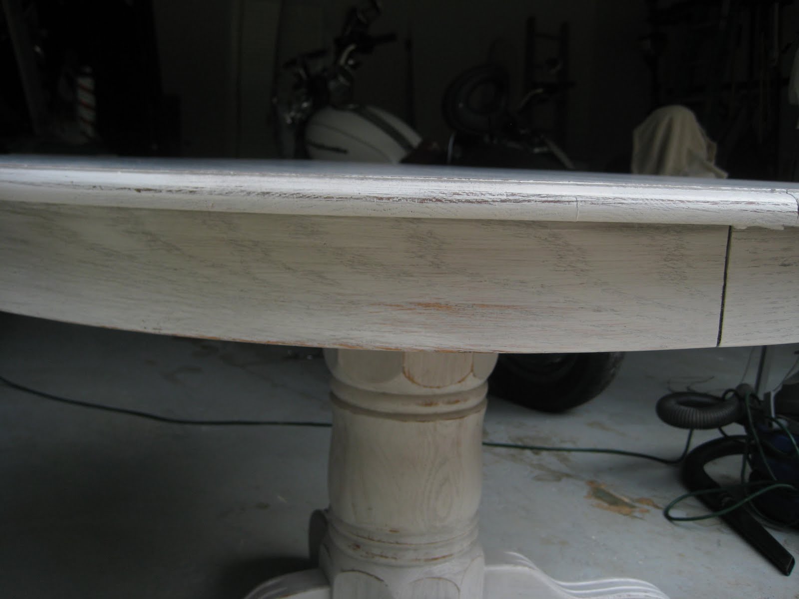 content in Senoia Gray Distressed Table