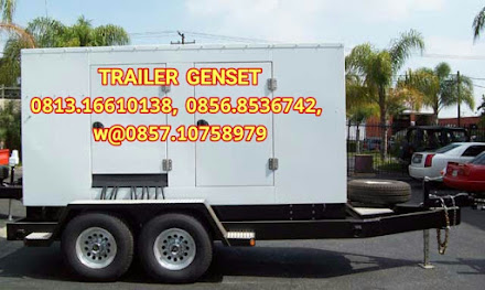 Jual Trailer Genset/Pompa/Gandengan Truk 2 roda 4 roda Swing mover Statis