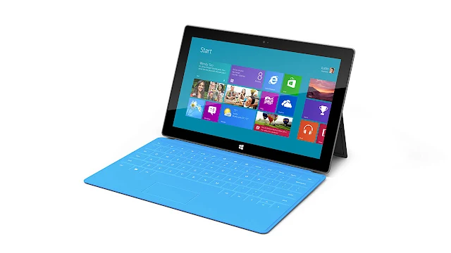 Microsoft Surface Tablet with Windows 8 Pro & RT front side
