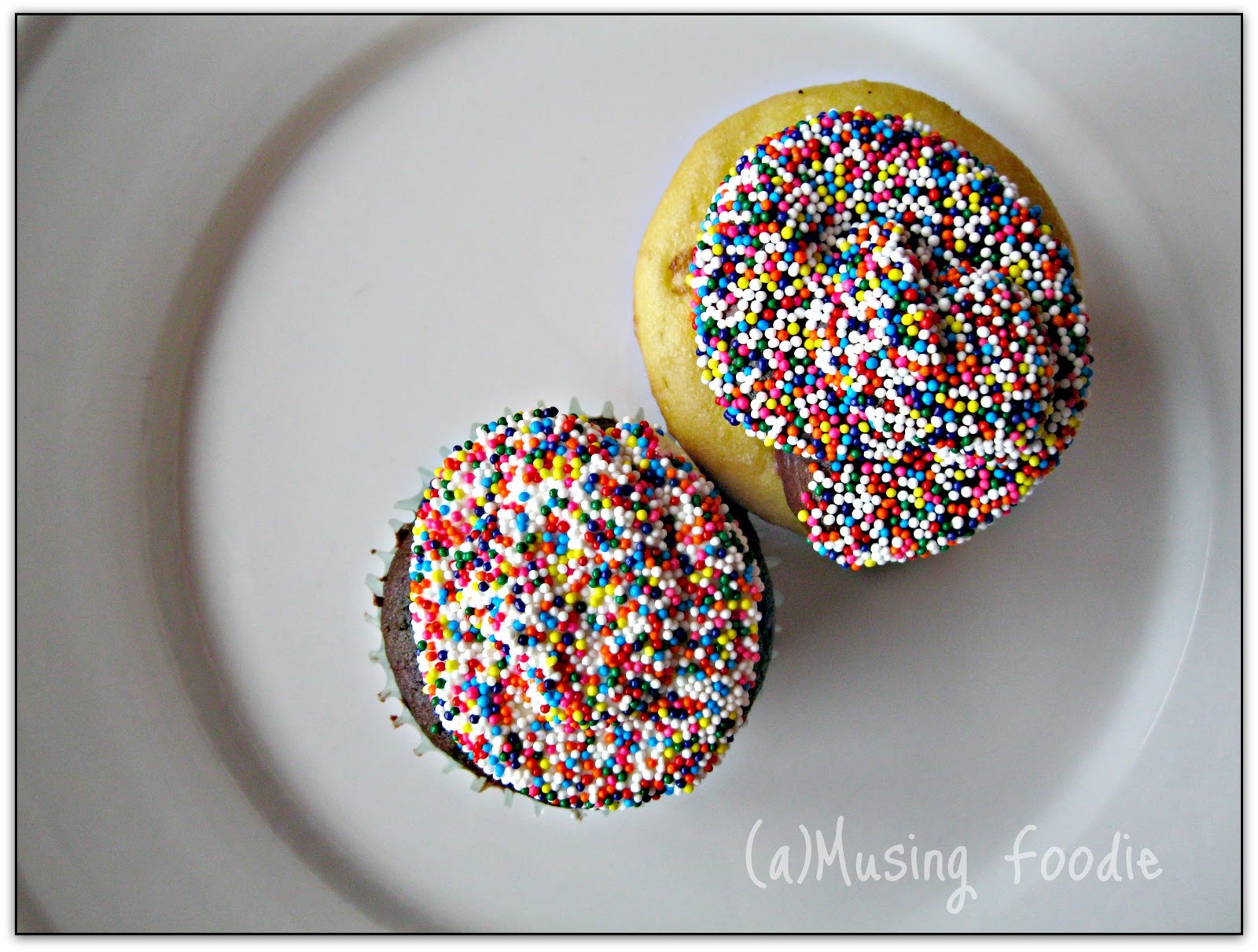 Birthday Cupcakes With Sprinkles (a)Musing Foodie