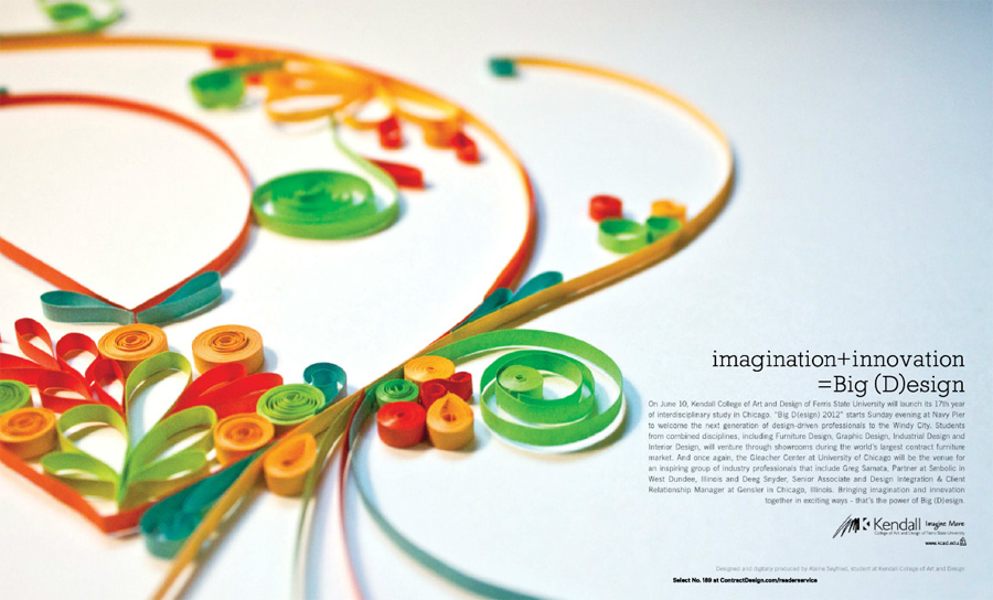Crafting Creatures Quilling in Contract Magazine Ad