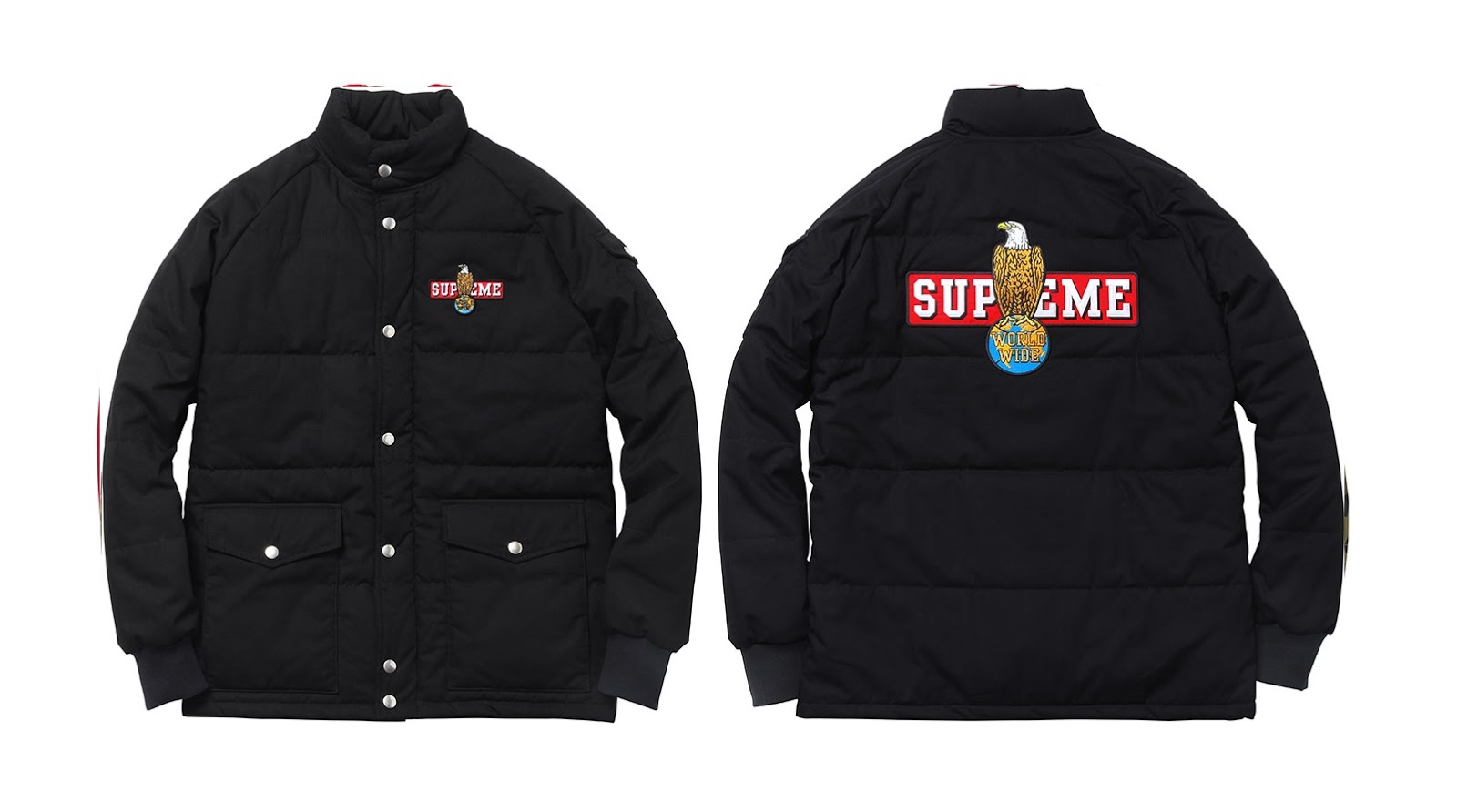 supreme mechanics puffy jacket