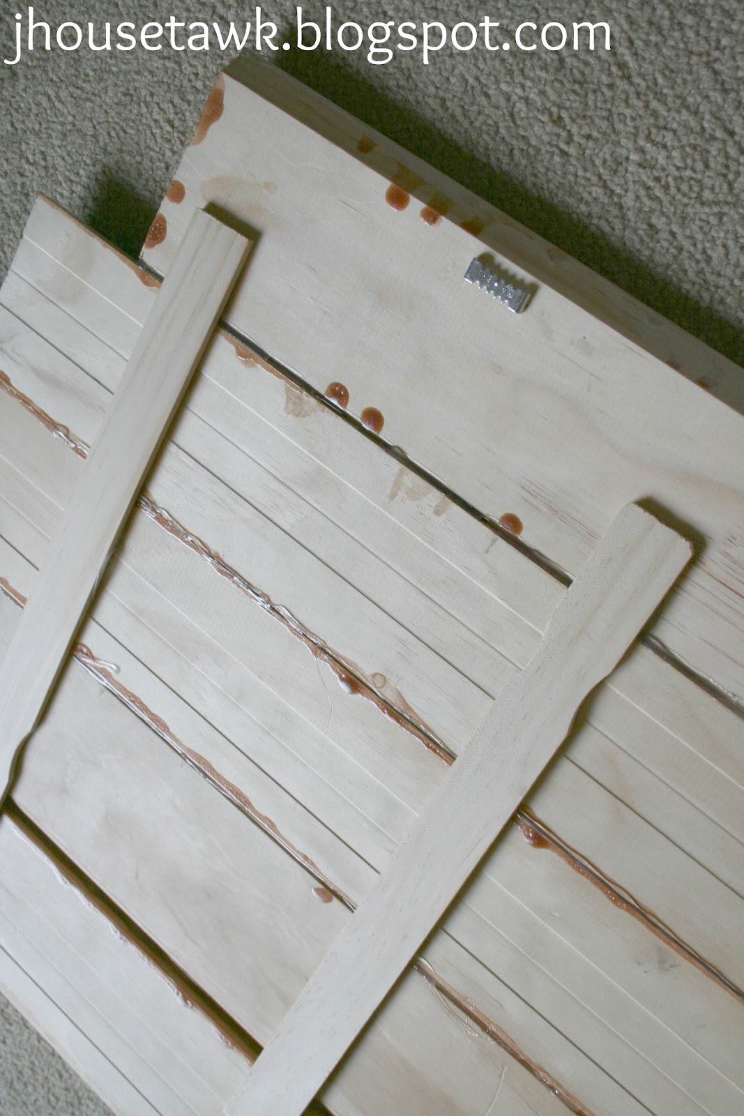 J House Tawk DIY sign with leftover trim