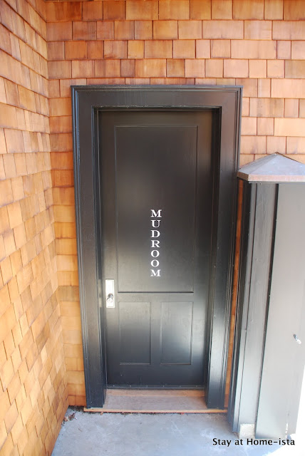 labeled door with decals