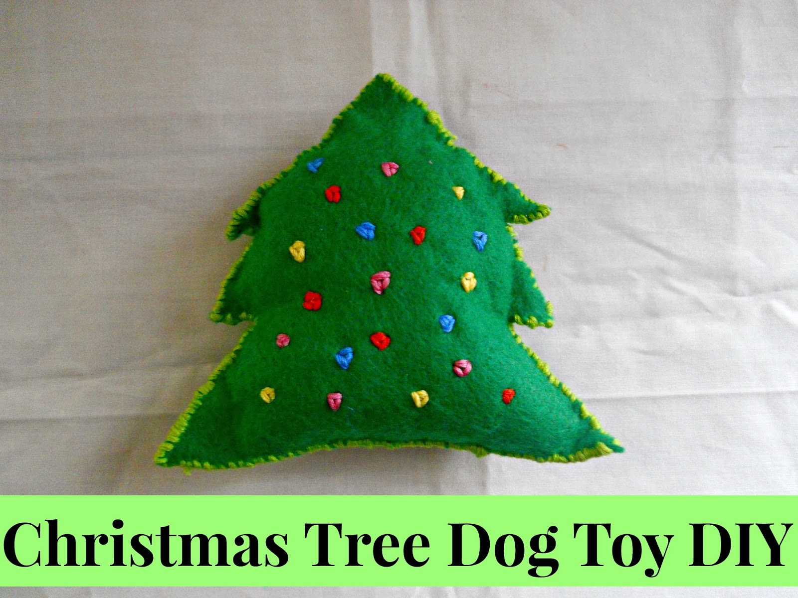 Christmas Tree Dog Toy DIY Running With A Glue Gun