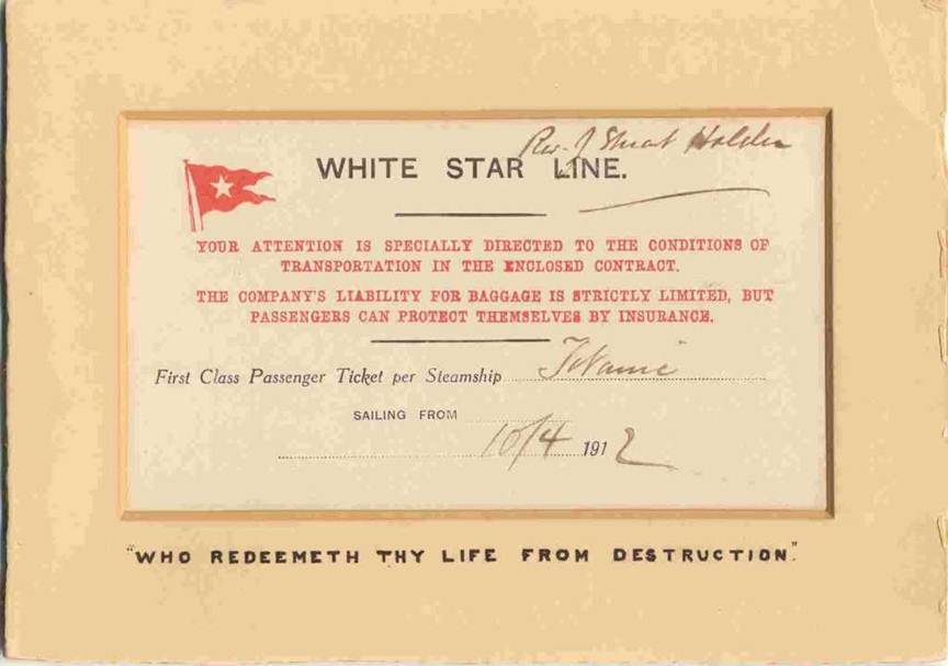 Titanic Ship Tickets