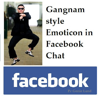 gangnam style emoticon for facebook