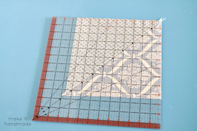 Learn to square a quilt block using any ruler and a cutting mat. No special square rulers needed! 