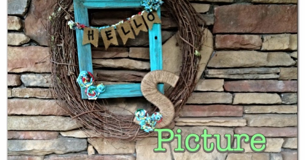 Cut Now, Measure Later Picture Frame Front Door Decor