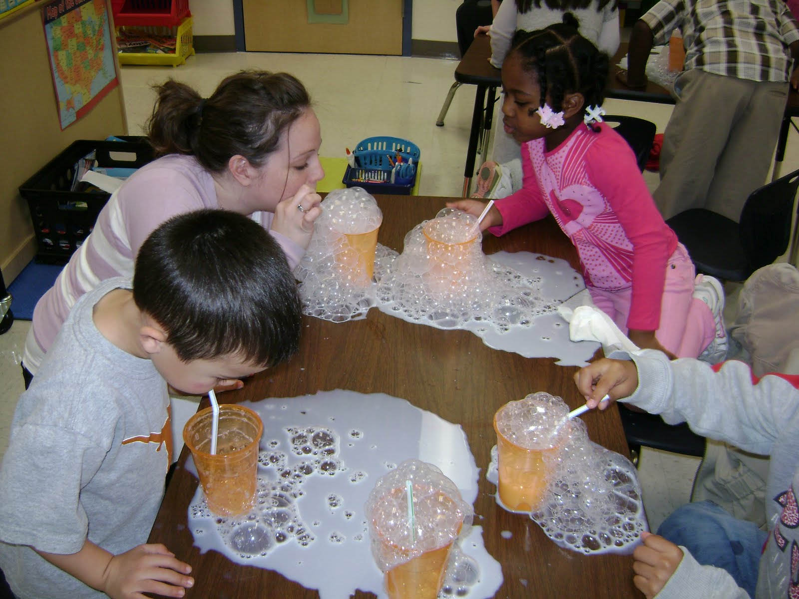 Mrs. Lasater's Kindergarten Class Bubble Day!