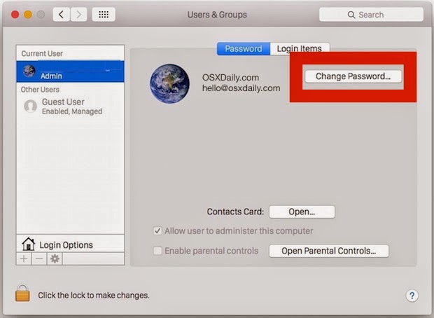 How using iCloud Password to Login & Unlock Mac OS X - Deepersolids