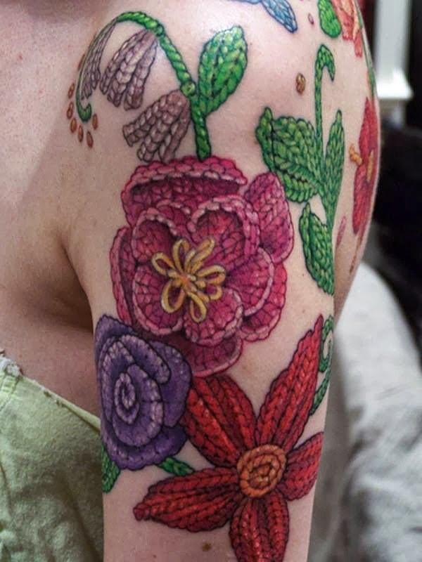 ... and the Damage Done: Not Your Grandmas Knitting Tattoo. Unless it is
