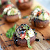 Caprese Quinoa Grilled Stuffed Mushrooms with Balsamic Glaze