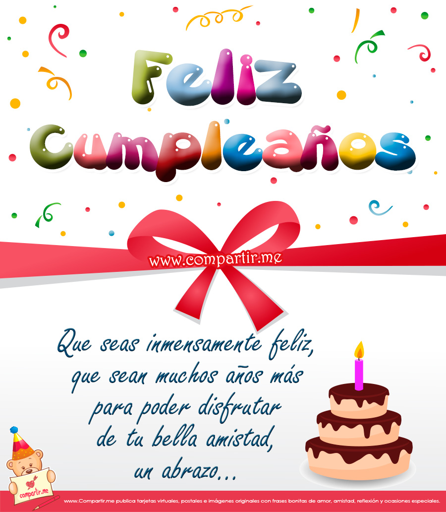 Que seas inmensamente feliz, que sean muchos años más para poder