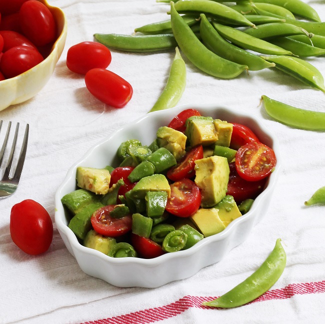 Mix it Up Asian Avocado and Snap Pea Salad
