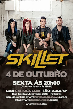 Skillet Brazil tour 2013