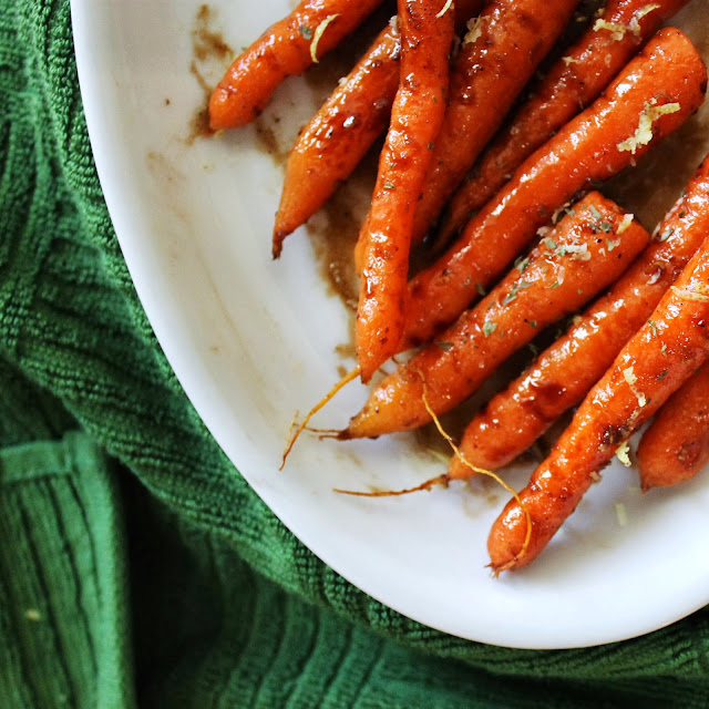 BEAUTY & THE BEARD LEMON BALSAMIC ROASTED CARROTS