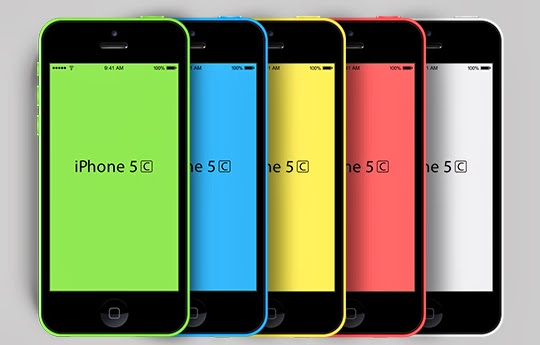 iPhone 5C PSD Mockup iPhone 5C PSD Mockup