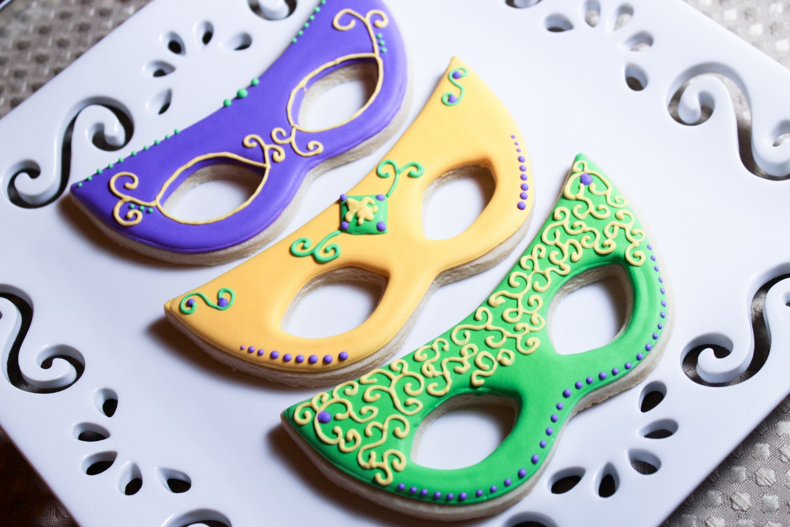 Baking In Heels Mardi Gras Mask