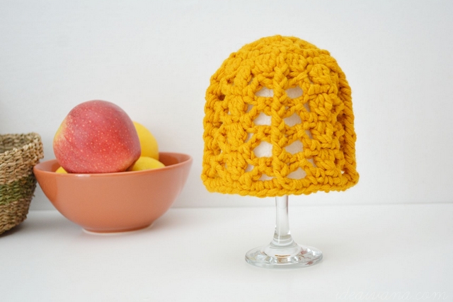 Elaborate Spring Beanie free crochet pattern