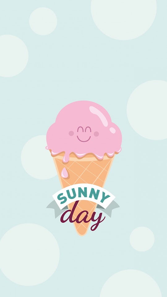 Sunny Day Icecream Illustration  Android Best Wallpaper