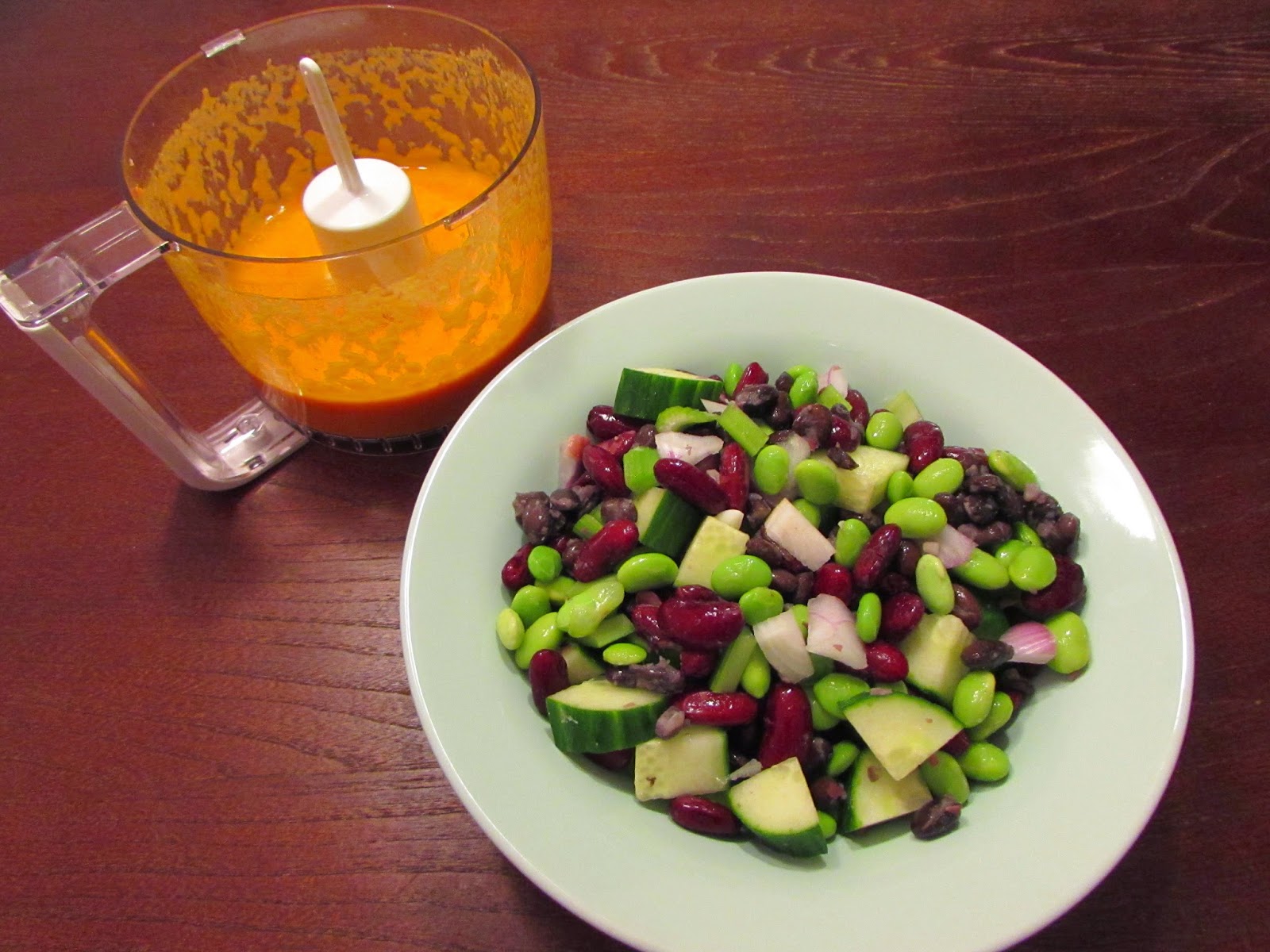 Veg Fiend CarrotGinger "Hibachi" Dressing + 3Bean Salad