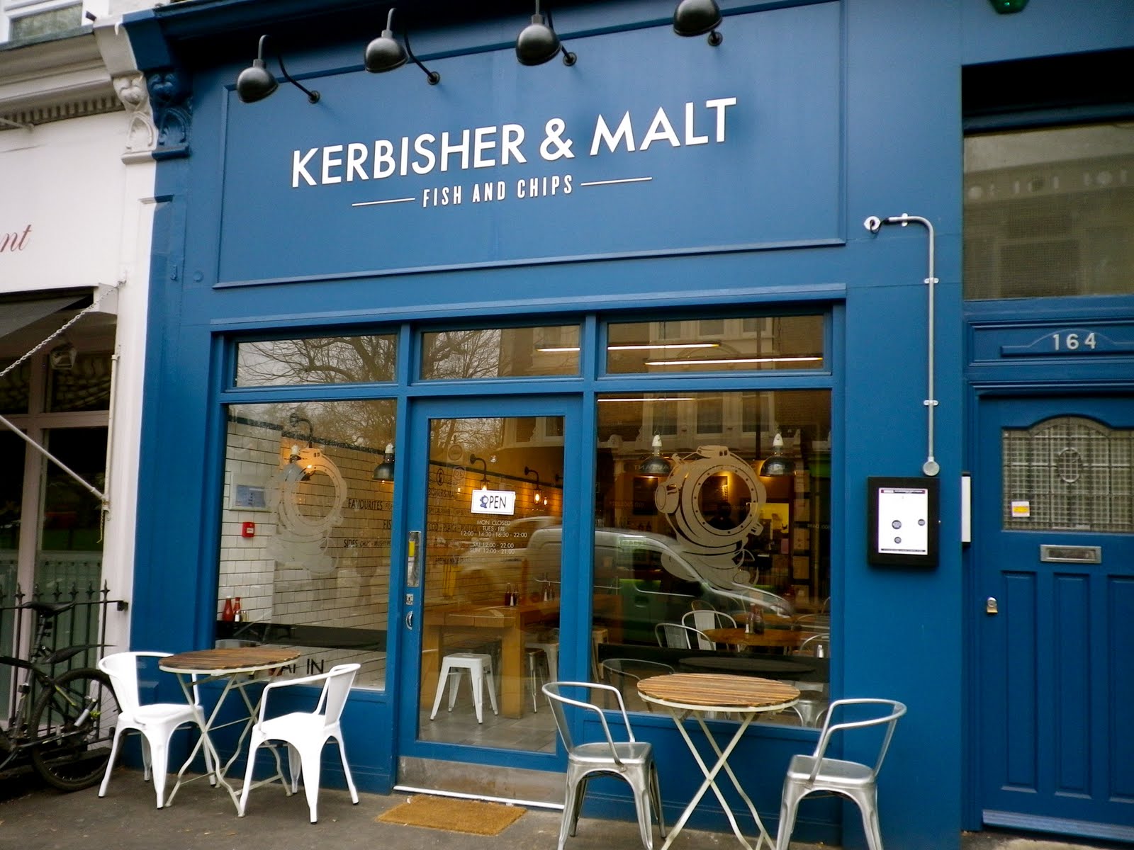 Thoroughly Modern Milly Kerbisher & Malt, fish and chip shop, Hammersmith