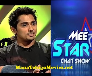 Siddarth in Mee Star Chat Show