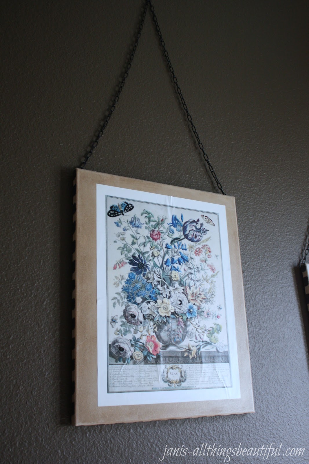 All Things Beautiful How to Mod Podge Prints to Canvas DIY